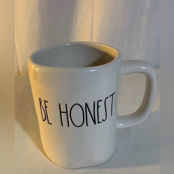 Rae Dunn Other - Rae Dunn white ceramic coffee/tea mug/cup ‘BE HONEST’